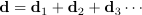sum of displacements
